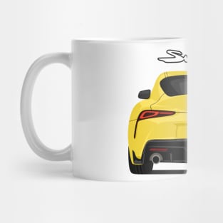 Rear Supra 5th Generation GR A90 yellow Mug